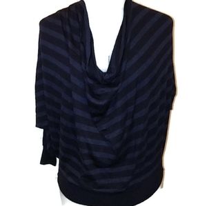 Vince striped black blue sweater NWT V051472814